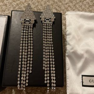 Authentic Gucci Crystal Earrings